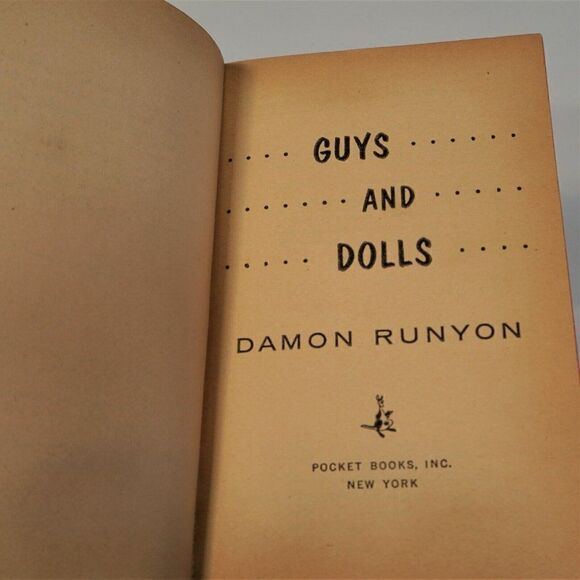 Guys and Dolls by Damon Runyon 1955 Pocket Books 1098 Paperback - Picture 4 of 5